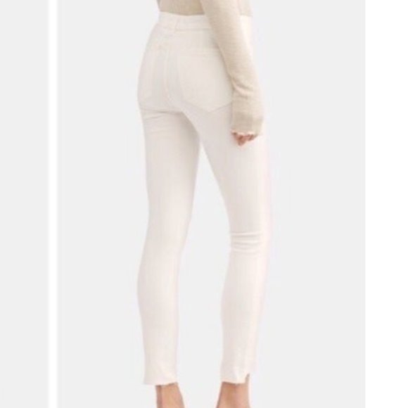 Free People Del Wray Cream Step Hem Raw Hem Jeans - Picture 2 of 11